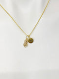 Gold Tiny Ant Charm Necklace Mother's Day Gifts, Personalized Gifts, N3594A