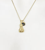 Gold Money Bag Necklace, Luck Gift, Personalized Gifts, N5153B
