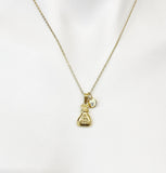 Gold Money Bag Necklace, Luck Gift, Personalized Gifts, N5153-B