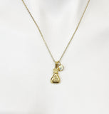 Gold Money Bag Necklace, Luck Gift, Personalized Gifts, N5153B