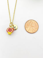 Gold Pomegranate Necklace Birthday Gifts, Personalized Gifts, N5210