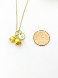 Gold Lily of the Vally Necklace, Bell Flower, Birthday Gifts, Personalized Gifts, N5213