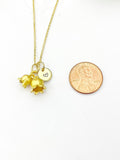 Gold Lily of the Vally Necklace, Bell Flower, Birthday Gifts, Personalized Gifts, N5213