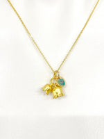 Gold Lily of the Vally Necklace, Bell Flower, Birthday Gifts, Personalized Gifts, N5213