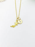 Gold Shooting Star Necklace Birthday Gifts, Personalized Gifts, N5215