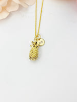 Pineapple Necklace, Gold Pineapple Fruit Necklace, Birthday Gift, N5168
