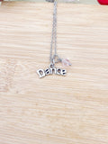 Dance Necklace, Dance Bracelet Bangle Option, Ballet Girl Gifts, N2665A