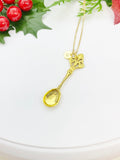Gold Kitchen Utensil Charm Necklace Birthday Gifts, Personalized Gifts, N5145A