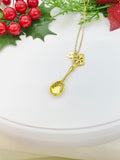 Gold Kitchen Utensil Charm Necklace Birthday Gifts, Personalized Gifts, N5145A