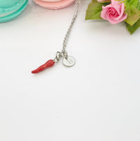 Red Hot Chili Pepper Necklace, Red Hot Chili Pepper Bracelet Personalized Gift, N1697A