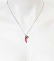 Red Hot Chili Pepper Necklace, Red Hot Chili Pepper Bracelet Personalized Gift, N1697A