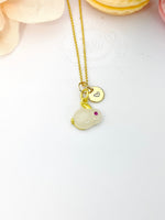 Gold Cute Rabbit Necklace Personalized Gifts, N5186