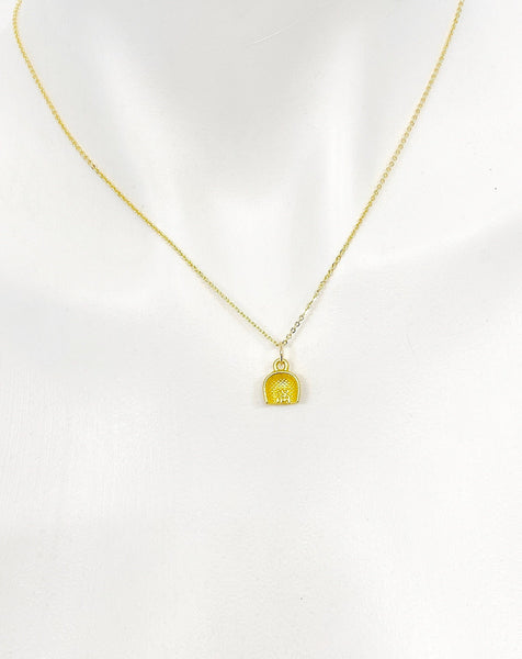 Gold Basket Necklace Personalized Gifts, N5188