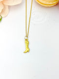 Gold High Heel Boot Necklace N5190A