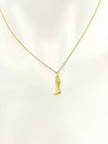 Gold High Heel Boot Necklace N5190A