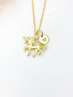 Gold Unicorn Necklace Birthday Gifts, Personalized Gifts, N5193