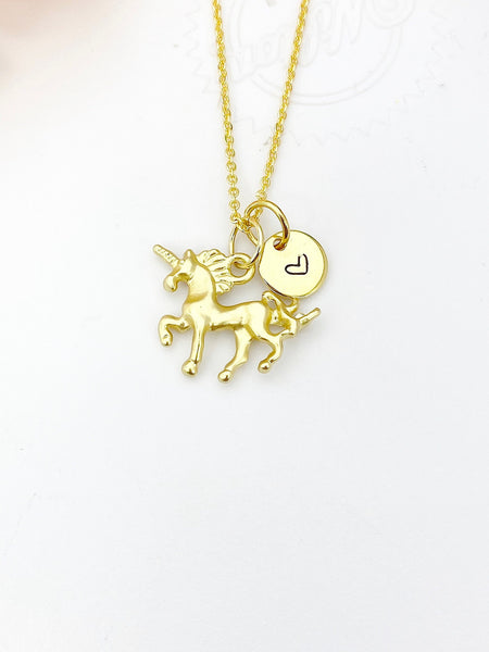Gold Unicorn Necklace Birthday Gifts, Personalized Gifts, N5193