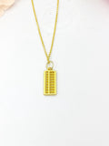 Gold Abacus Necklace Birthday Gifts, N5196A