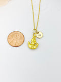 Gold Astronaut on the Moon with Star Necklace Birthday Gifts, N5197A