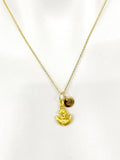 Gold Astronaut on the Moon with Star Necklace, Birthday Gifts, Personalized Gifts, N5197