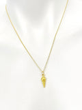 Gold Ice Cream Cone Necklace Birthday Gifts, N5200A