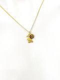 Gold Rabbit Holding Carrot Necklace, Birthday Gifts, Personalized Gifts, N5202