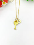 Gold Goblet Necklace Birthday Gifts, Personalized Gifts, N5206