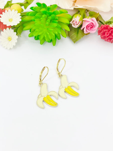 Gold Peed Banana Earrings, Mother's Day Gifts, N3248