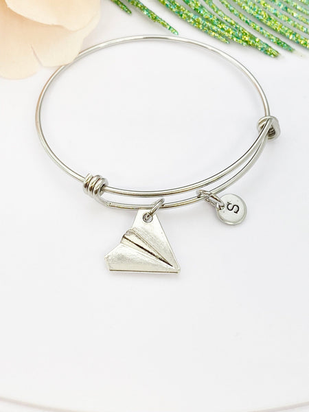 Paper Airplane Bracelet or Necklace, Birthday's Gifts, Personalized Gifts, N297-M