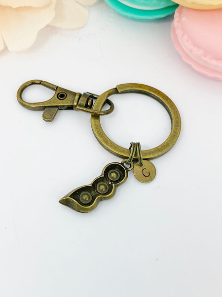 Peapod Keychain Birthday's Gifts, Personalized Gifts, N4429A