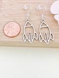 Rocket Earrings Birthday's Gifts, Stainless Steel Hook Earings, N2743A