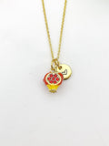 Gold Pomegranate Necklace Birthday Gifts, Personalized Gifts, N5210