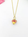 Gold Pomegranate Necklace Birthday Gifts, N5210A