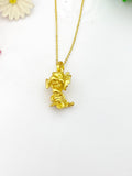 Gold Dragon Necklace Dragon Chinese Zodiac Signs, Birthday Gifts, Personalized Gifts, N5216A