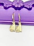 Gold Mother Daughter Penguin Earrings Birthday Gift, N4859A
