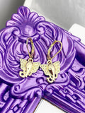 Gold Elephant Earrings Birthday Gift, N5219