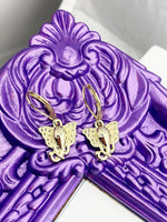 Gold Elephant Earrings Birthday Gift, N5219