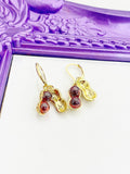Gold Peanut Earrings Birthday Gift, NL429