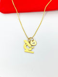 Microscope Necklace Gold Plated Stainless Steel  Birthday Gifts, Personalized Customized Gifts, N5227