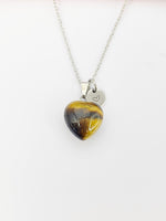 Tiger Eye Necklace Stainless Steel Gemstone Jewelry, Birthday Gifts, Personalized Customized Gifts, N5234