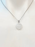 Quartz Necklace Natural Gemstone Stainless Steel Jewelry, Birthday Gifts, Personalized Customized Gifts, N5236