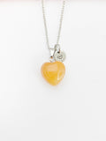 Natural Red Aventurine Heart Pendants Necklace Gemstone Jewelry, Birthday Gifts, Personalized Customized Gifts, N5248