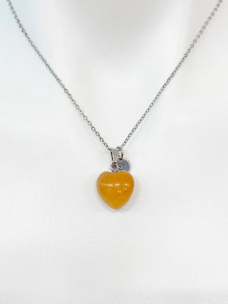 Natural Red Aventurine Heart Pendants Necklace Gemstone Jewelry, Birthday Gifts, Personalized Customized Gifts, N5248