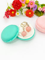 Pink Jade Earrings Natural Jade Gemstone Jewelry, Hypoallergenic Earrings, Birthday Gift, N2911A