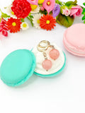 Pink Jade Earrings Natural Jade Gemstone Jewelry, Hypoallergenic Earrings, Birthday Gift, N2911A