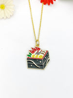 Sushi Charm Necklace, Birthday Gifts, Personalized Customized Gifts, N5251