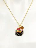 Sushi Charm Necklace, Sukiyaki, N5251