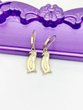 Gold Penguin Earrings Birthday Gift, N4858A