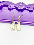 Gold Penguin Earrings Birthday Gift, N4858A