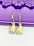 Gold Mother Daughter Penguin Earrings Birthday Gift, N4859A